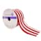 12 Pack: 2.5" x 25ft. Faux Linen Wired Thick Striped Ribbon by Celebrate It™ Décor